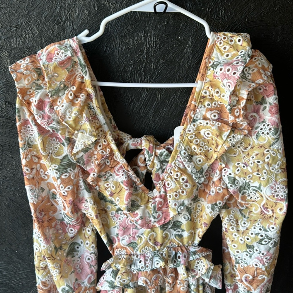 Gorgeous lace and floral dress